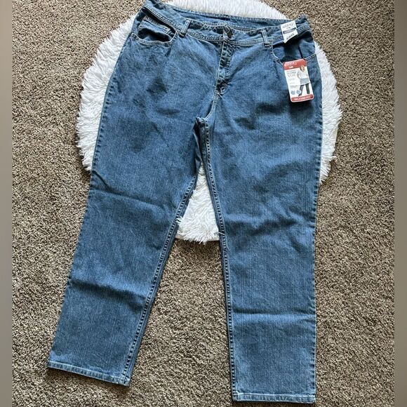 Riders by Lee Jeans Relaxed Fit Straight Leg New Womens 22W Instantly Slimming - Picture 1 of 9
